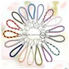 Party Favor MTI Couleur Pu Cuir Tissé Porte-clés Boucle De Corde Adapté Pour DIY Circar Pendentif Support Voiture Lâche Bijoux Drop Livraison Ho Dhukx