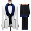 Men s kostymer blazers blommorjacka män passar smal passform bröllop sminblå marinblå sammet lapel brudgum partdräkt homme man blazer 231017