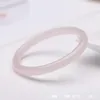 Bangle Natural Pink Jade Women Fine Jewelry Accessories Genuine Chinese Hetian Jades Nephrite Thin Round Bangles Bracelets