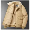 Men's Down Parkas Warm Wool Cotton Coat Military Windbreaker Men Bomber Jacket Tactical Luxury Brand Clothing Winter Outerwear Zipper 231017