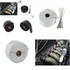 Racing - 2 X 5Meter Thermal Wrap Header Warp Exhaust Insating Pipe Add 6 Pcs 20Cm Ties Pqy1805 Drop Delivery