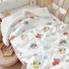 Täcken Big Size 3D Dot Muslin Cotton Thick Heart Print Soft Spring Toddler Filt Crib Quilt Big Child Filt 231017