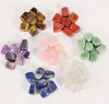 Einfacher natürlicher Kristall-Chakra-Stein, 7-teiliges Set, Natursteine, Palm-Reiki-Heilkristalle, Edelsteine, Heimdekoration, freies Schiff