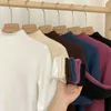 Kvinnors tröjor Solid Color Turtleneck tröja Kvinnor Korean mode förtjockar sammet fodrad varm sueter stickad pullover vinter stickad