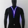 Other Event Party Supplies Light Up Men s Led Suspenders Bow Tie Perfect For Music Illuminated Festival Costume 231017