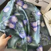 Foulards Foulard carré en soie naturelle Femmes Cou Bandeau Foulard Haute Qualité Bandana Foulard Châle Wrap