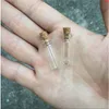 10*28*5mm 1ml Mini Clear Glass Bottles With Cork Empty Vials Jars Small Wishing Bottle 300pcslotgood qty Nhjjo