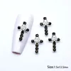 Nagelkonstdekorationer 10 PCSPACK AV Luxury Cross Jewelry Diy Shiny Zircon Diamond Rhinestone Charm för tillbehör leveranser 231017