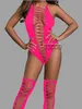 Sexy Set lingerie women sexy Babydoll Underwear Chemises Catsui exotic apparelt costumes body suit fishnet bodysuit stocking 231017