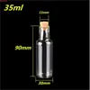 35ml Clear Transparent Glass Bottles With Cork Drift Bottle For Wedding Holiday Decoration Christmas Gift Jars 24pcs/lothigh qualtity I Xmid