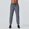 Pantolon Sonbahar Uzun Erkekler Lulus Sport Çalışma Hizalama Yoga Açık Spor Salonu Cepleri İnce Fit Sweatpants Lu Pant Jogger Pantolonlar Erkek E236y