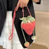 Cross Body 2023 handgemachte Erdbeere gestrickte Umhängetasche DIY personalisierte Wolltasche Cartoon süße Slingstylishdesignerbags