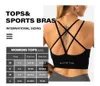 Yoga -outfit nvgtn naadloze bloei bh bra spandex top vrouw fitness elastiek ademende borstverbetering vrije tijd sport ondergoed 231017