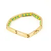 Bracelet CARLIDANA arrivée bijoux en acier inoxydable couleur vert et jaune Bracelet Orula mélange de perles unisexe pour femmes 231016