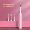 Tandenborstel Sonic Elektrisch voor Volwassenen Kinderen Ultrasoon Automatische vibrator Whitening IPX7 Waterdicht 3 Opzetborstels Batterijtype 231017