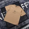 21ss mannen bedrukte t-shirt Tee Tarwe hoofd letters afdrukken mannen kleding korte mouw heren shirts tag letters polo Nieuw brown259h