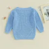 Pullover 1-5Y Moda Autunno Abbigliamento per bambini Maglioni Bambino Bambini Neonato Ragazze Maglia Lettera Ricamo Pullover Maglioni caldi 231017