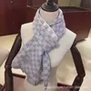 Scarves designer New vintage chessboard plaid cashmere wool autumn and winter scarf for men and women, fashionable and versatile shawl 49KN