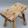 Banqueta pequena de madeira, mesa lateral pequena, antiguidade chinesa