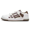 Tamimiri chaussures de course femmes designer skel haut bas os baskets en cuir luxe squelette bleu rouge blanc noir vert gris marron couple chaussures de basket-ball 5516ess