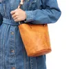 Evening Bags Women Shoulder Bag Vegetable Tanned Leather Retro Large Capacity Portable Women's