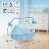Bebek beşikleri taşınabilir elektrikli salıncak bebek beşik beşiği otomatik bassinet bebek müzik salıncak uyku yatağı uzaktan kumanda bluetooth 231017