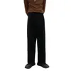 Męskie spodnie zimowe grube wełniane spodnie Mężczyźni ciepła moda bawełniana czarna/brązowa garniturowe spodnie luźne spodni męskie mencje swobodne spodnie s-2xl 231017