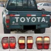 TOYOTA İÇİN ARAÇ KAYA IŞIKLARI KAYALI IŞIK HILUX MK4 1997 1998 1999 2000 2001 2002 2003 2004 2005 2006 Arka Tampon Refektör Durdur Fren lambası Q231017