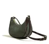 Axelväskor korsar kropp casual grön underarmspåse ny vintage het läder axel väska kvinnlig elegant handväska pursestylishdesignerbags