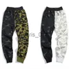 Calças masculinas Designer Bathing Ape Mens Calças Japão Top Quality Bordado Calças de Carga Miss Sweatpants Miss Fashion Corredores M / L / XL / XXL X1017