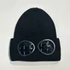 Duas lentes óculos óculos gorros homens chapéus de malha crânio bonés ao ar livre mulheres uniesex gorro de inverno preto cinza gorro gorros gorro de inverno para presente