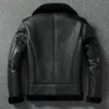Men's Leather Faux Leather Thick Wool Warm Coat Diagonal Zip Fur Collar Men's Leather Jacket Black Winter Coat European Size 231016