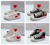 Chłopcy dziewczęta Commes des Garcons Play Chuck Designer Converses Buty Casual Buty Tayler Vulcanized Ox CDG Kids Canvas Buty dziecięce dzieci S2224995