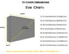 Dust Cover TV Weather and proof Outdoor cover Beige 70 "75" 40 " " 50 "55" 60 "65" Protective Screen Garden patio 231017