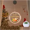 Christmas Decorations Led Suction Cup Hanging Lights With Design Window Decoration Festive Atmosphere Small Colored Drop Delivery Ho Dh5Tp