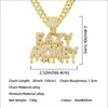 Pendentif Colliers Hommes Hip Hop Glacé Bling Facile Argent Collier 13mm Largeur Chaîne Cubaine Hiphop Mode Charme BijouxPendant2901