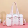 Sacs de soirée Mode PU Cuir Épaule Femmes Mignon Mouton Motif Broderie Sacs À Main Adolescent Filles Lolita JK Uniforme Messenger Sac