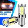 Feux arrière de voiture 2 pièces ampoules arrière de voiture Canbus sans erreur 1156 P21W Led feux de jour Ba15s feu de recul de frein DRL ambre clignotants pour Auto Q231017