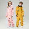 Andra sportvaror Barn Skidräkter för Girls Boys Windproof Waterproof Snowboarding Outdoor Sports Skiing Snow Jumpsuits 231017