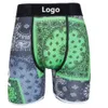 Abbigliamento personalizzato da uomo Intimo sportivo Boxer sexy in seta di ghiaccio ad asciugatura rapida Pantaloncini traspiranti Pantaloni corti con confezione con marchio maschile