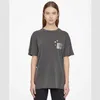 BING 2023SS Nischenbuchstabe Bing Print T-Shirt AB Stir-Frying Snowflake Washing T-Shirt Damen Designer Kurzarm-T-Shirt Tops Polo267R