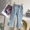 Daunenmantel Mädchen Jacke Mode Mäntel Herbst Frühling Kinder Kleidung Kinder Outwear Jeans Langarm-shirt Kleinkind Mädchen Kleidung 2 7Y 231017