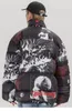 Herren Daunenparkas Hip Hop Bubble Jacke Parka Männer Japanischer Harajuku Anime Streetwear Mantel Winter Gepolsterter Warmer Steppmantel Mann Y2K Frauen 231017