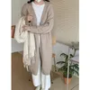 Tricots pour femmes Tees Heliar tricoté long cardigan pull manteau épaissir chaud lâche vneck veste de bureau décontractée pour les femmes 2023 automne hiver 231016