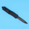 Special Offer A07 Large AUTO Tactical Knife 440C Black Oxide Blade Zn-al Alloy Handle EDC Pocket Knives with Nylon Bag