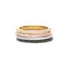 CZ Eternity Band Ring for Women 100％925 Sterling Silver4色フルジルコニア舗装薄いスタッキングリング