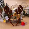 Christmas Hair Band Deer Horn Headwear Deer Horn Red Nose Headband Children's Dress Shooting Props