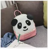 Sacos escolares para meninas crianças saco de jardim de infância 3-4-7 menina menino simples moda luz panda bonito mochila rugzak