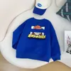 Nouveau pull pour bébé dégradé lettre Logo enfants col rond sweat à capuche taille 110-150 CM motif animal impression enfants pull Oct15