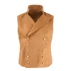 Herenvesten Heren Casual Double Breasted Cowboyspakvest V-hals Formeel Grote knop Comfortabel Zacht Mouwloos Kostuumvesten Kleding 231017